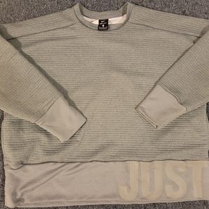 Nike Grey " Just Do It" sweatshirt